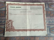 Certificato azionario risparmi usato  Arezzo