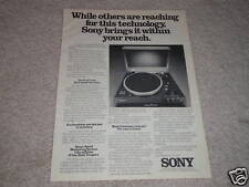 Sony turntable 1978 for sale  Olmsted Falls