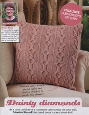 Dainty diamond cushion for sale  UK