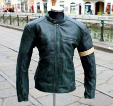 Giubbotto pelle verde usato  Milano