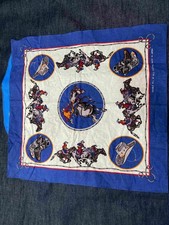 Cachecol bandana algodão gráfico rodeio cowboy faroeste vintage Ralph Lauren comprar usado  Enviando para Brazil