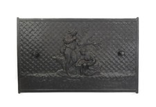 Usado, Antiga capa de lareira de ferro fundido vitoriana ornamentada do século XIX mulher cordeiro pastor comprar usado  Enviando para Brazil