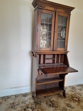Antique oak bureau for sale  NORTHWICH
