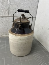 GARRAFA DE PANELA DE LATA DE GRÉS VINTAGE 1900s PRESERVAÇÃO DE ALIMENTOS DE FRUTAS CAFÉ BAR  comprar usado  Enviando para Brazil