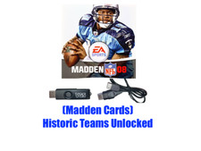 Madden NFL 08 Lista Equipes Históricas Desbloqueado Salvar Original Xbox USB + Cabo 2008, usado comprar usado  Enviando para Brazil