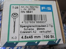Spenglerschraubenn 5x45mm edel gebraucht kaufen  Lotte