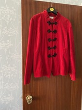 Red velvet jacket for sale  CHATHAM