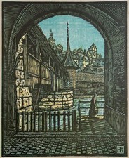 Pencil signed woodcut for sale Pencil signed woodcut for sale  UK