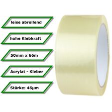 LEISE ABROLLEND Klebeband Transparent Packband Paketband Klar 50mm breit  x 66m comprar usado  Enviando para Brazil