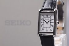 【TOP ESTADO PERFEITO com CAIXA】SEIKO Selection 4N30-00H0 Relógio Feminino de Quartzo Tanque Romano Branco comprar usado  Enviando para Brazil