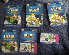 LOTE RARO Cartão de Membro do Jogo Online Disney Club Penguin NÃO ATIVADO US$ 0 Valor , usado comprar usado  Enviando para Brazil