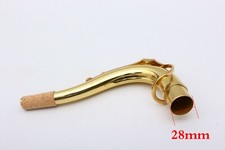 Decote de sax tenor laca dourada material latão braço de saxofone Woodwind 28mm comprar usado  Enviando para Brazil