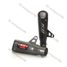 2" tubo silenciador de escape universal motocicleta bicicleta 51mm pontas silenciador traseiro escape comprar usado  Enviando para Brazil