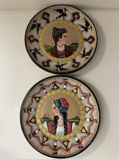 Coppia piatti ceramica usato  Roma