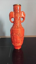 Vase chinois cinabre d'occasion  Charleville-Mézières