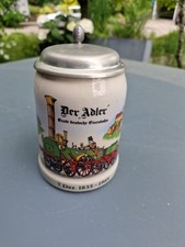 Bierkrug zinndeckel adler gebraucht kaufen  Lorch