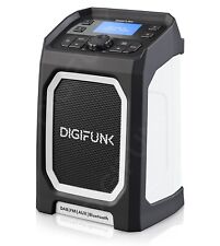 Rádio local de trabalho | USB recarregável | DAB+ FM Bluetooth AUX | Semelhante ao Makita comprar usado  Enviando para Brazil