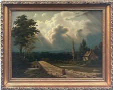 Antique painting rural for sale  HASSOCKS