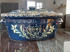 Terrine baeckeoffe bleue d'occasion  Surgères