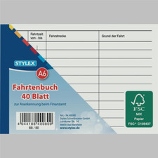 Stylex fahrtenbuch blatt gebraucht kaufen  Hamburg