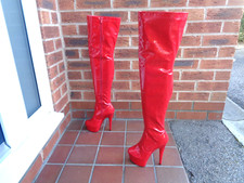 Shiny red patent for sale  DAVENTRY