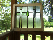 Usado, VELHO VITRAL INGLÊS COM CHUMBO LINDO DESIGN 20 1/4 "COM X 19" T comprar usado  Enviando para Brazil
