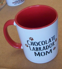 Caneca de cerâmica chocolate Labrador Mom cão laboratório recuperador xícara de café comprar usado  Enviando para Brazil