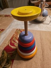 Colorful wooden stacking for sale  Suffolk