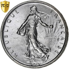 [#1277054] França, 5 francos, Semeuse, 1960, Paris, Prata, PCGS, MS(65-70), Gado comprar usado  Enviando para Brazil