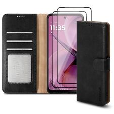Capa telefone flip ímã carteira couro para Motorola Moto G15 e protetor de tela, usado comprar usado  Enviando para Brazil