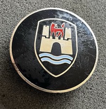 Vintage VW Volkswagen Carro Esmalte Emblema Wolfsburg Crista Gasolina Óleo Fusca comprar usado  Enviando para Brazil
