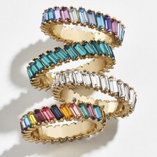 20 un. Anillos de aleación de cristal para mujer joyería de moda lotes mixtos anillo genial regalo segunda mano  Embacar hacia Mexico