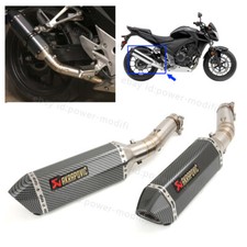 Usado, Silenciador de escape tubo médio 51MM silenciador para Honda CBR500R CB500X CB500F 2013-2015 comprar usado  Enviando para Brazil