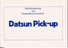 Datsun pick bedienungsanleitun gebraucht kaufen  Padenstedt