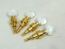 Cabeças de máquina engrenadas banjo dourado 4 cordas, botões de cor branca pinos 4p 328G-BW comprar usado  Enviando para Brazil