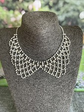 Silver tone rhinestone for sale  RETFORD