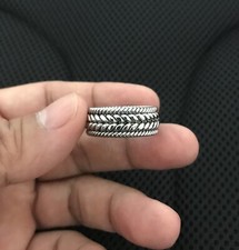 Anel feito à mão fio de solda de aço inoxidável cor prata #3 comprar usado  Enviando para Brazil