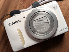 Cámara digital Canon Power Shot SX600 HS 16 MP funciona en inglés excelente blanca segunda mano  Embacar hacia Mexico