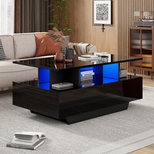 Coffee table black for sale  RUGBY