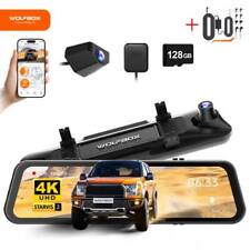 Usado, WOLFBOX G900PRO Mirror Dash Cam 5G WIFI GPS IMX678 com controle de voz cartão de 128GB comprar usado  Enviando para Brazil