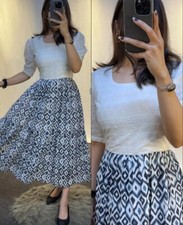 Vestido indiano Bollywood puro algodão Middi Kurti feminino casual uso Kurta, usado comprar usado  Enviando para Brazil