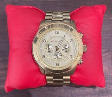 Relógio Michael Kors MK-8077 tamanho grande passarela tom dourado comprar usado  Enviando para Brazil