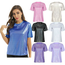 Damen metallic kurzarm gebraucht kaufen  Bremen