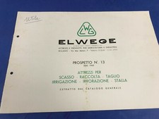 Brochure elwege attrezzi usato  Catania