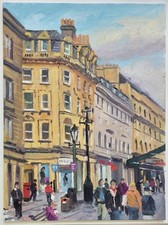 Banheira de rua Stall, pintura a óleo comprar usado  Enviando para Brazil