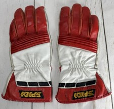 Luvas de couro Spidi para motocicleta Euro tamanho 12 masculinas médias brancas e vermelhas comprar usado  Enviando para Brazil