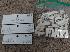 Símbolos de madeira Park Lane letras e números, naturais, aproximadamente 1" a 1,5" de altura comprar usado  Enviando para Brazil