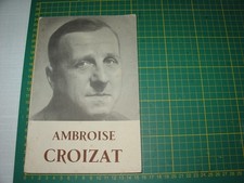 Livre ambroise croizat d'occasion  Bressuire