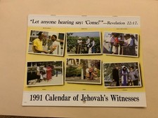 1991 calendar jehovah for sale  HAILSHAM