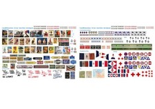 Adesivos de diorama franceses da Segunda Guerra Mundial escala 1:56 (pôsteres, placas de rua, slogans de tanque) comprar usado  Enviando para Brazil